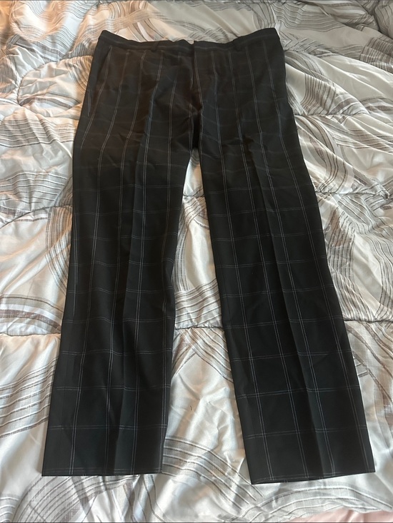 H&M Other - H&M Black Pinstripe Windowpane Dress Pants